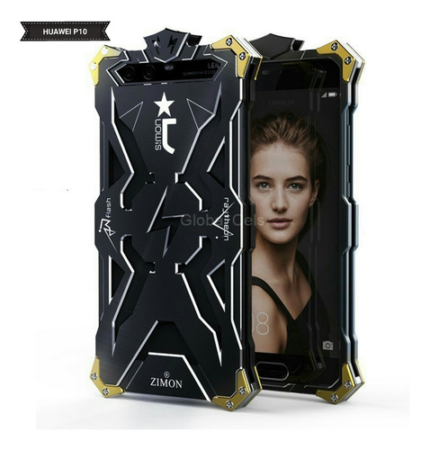Imagen 3 de 5 de Case Huawei P10 Metal Con Pernos Atornillables Funda Huawei