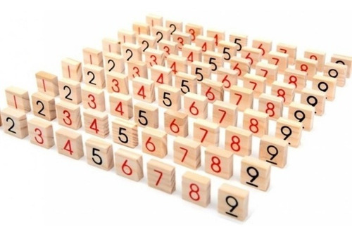 Sudoku De Encaje Y Fichas De Madera