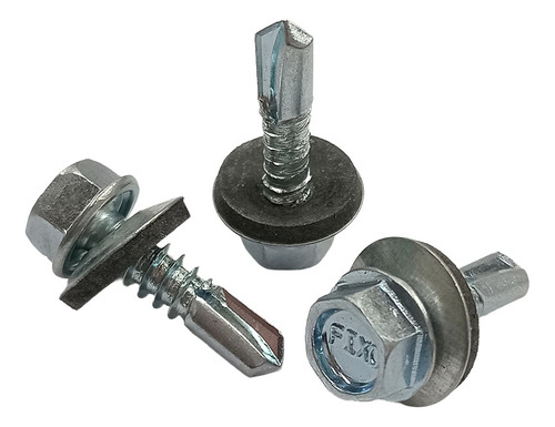Tornillo Mecha Vulcanizada 14x1 X100u Arandela De Goma