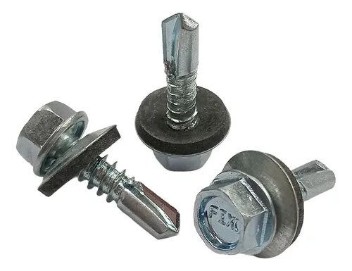 Tornillo Mecha Vulcanizada 14x1 X100u Arandela De Goma