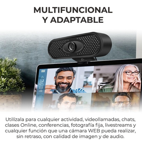 Webcam Usb Para Computadora 720p Hd Con Micrófono