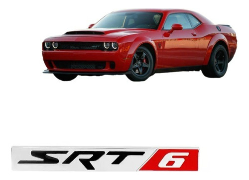 Emblema Srt6 Dodge Challenger Charger Autoadherible