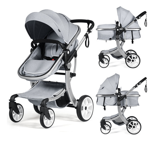 Babyjoy 2-en-1 Baby Stroller High Landscape Infant Shouter C