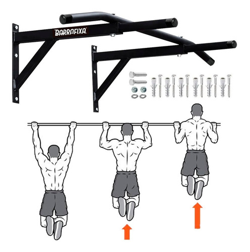 Barra Fixa De Parede Crossfit Pull-up Modelo Externo Interno