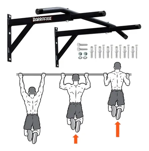 Barra Fixa De Parede Crossfit Pull-up Modelo Externo Interno