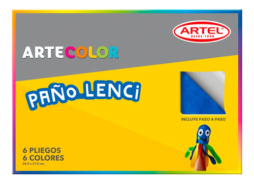 Artecolor Paño Lenci 6 Colores 20x30 Cm