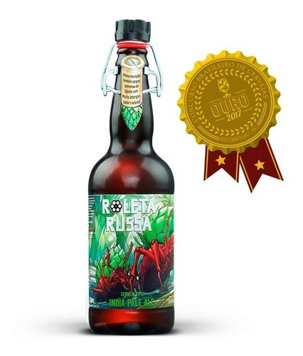 Cerveja artesanal Roleta Russa IPA 500ml