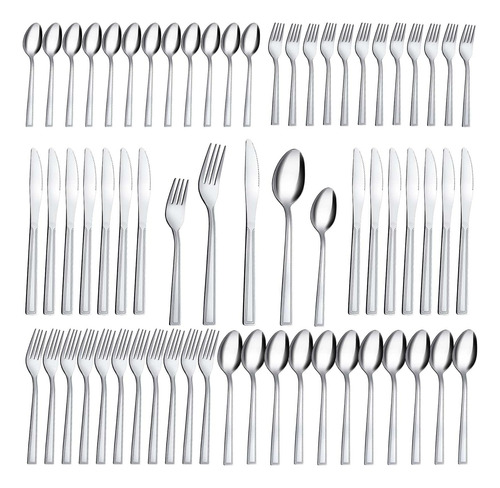 Juego De Cubiertos, Juego De Cubiertos Hunnycook De 60 Pi...