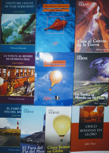 Lote X 5 Libros Julio Verne (ver Descripcion) Gradifco Agebe