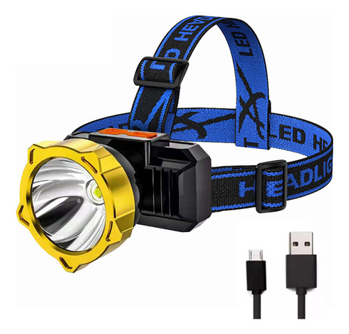 Faro Led Portátil Para Pesca Nocturna, Recargable Por Usb, W