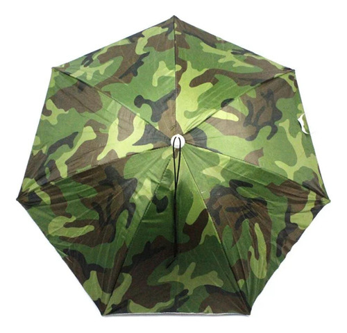 Guarda-sol Chuva De Cabeça Camuflado Pesca (75 Cm Diâmetro)