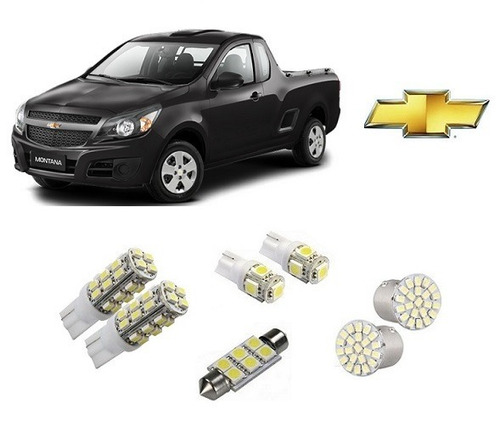 Kit 11 Lampadas Super Led Farol+milha+smd Montana Fc Simples