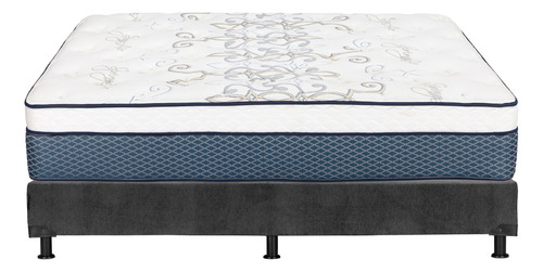 Colchon Queen Size Spring Air Cantabria+box+cloud+softy