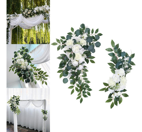 2 Piezas De Flores Decorativas De Arco De Boda Flores