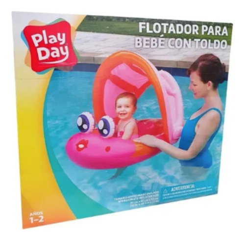 Play Day Inflable Infantil Baby Float Color Rosa Xchws C