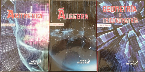 Pack 3 Libros Aritmética Álgebra Geometría Trigonometría 