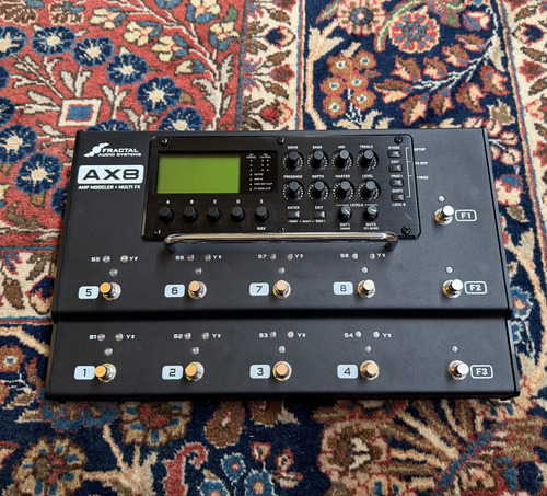 Pedaleira Fractal Audio Systems Ax8 Multi Fx Amp Modeler Preto