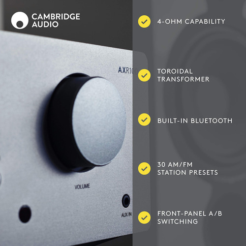 Receptor Estéreo Cambridge Audio Axr100 De 100 Vatios Con