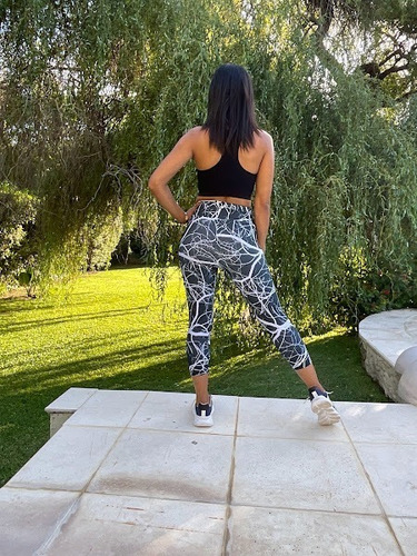 Imagen 8 de 10 de Calzas Capri Mujer Lycra Vaplex Sublimado Sport Fitness