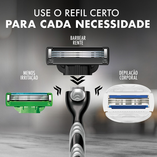 Barbeador Gillette Mach 3 Carvão Gillette Mach3 Carbono 3 un