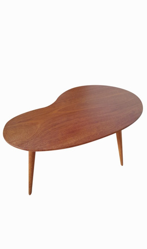 Mesa De Centro Enchape De Madera 