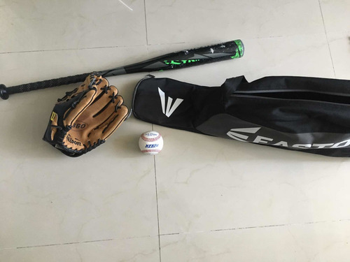 Juego Completo De Béisbol: Bat, Guante, Pelota Y Mochila. (Usado)