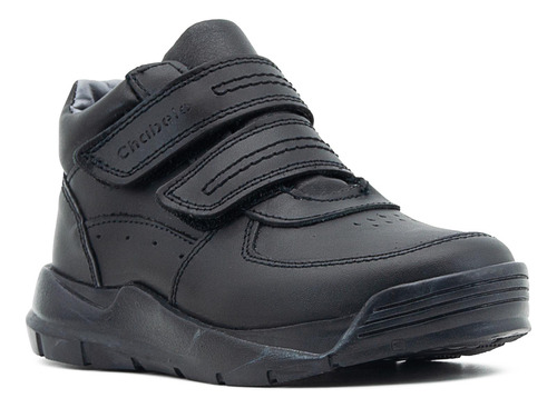 Zapato Escolar Chabelo Bota Piel Con Ajuste Velcro Para Niño