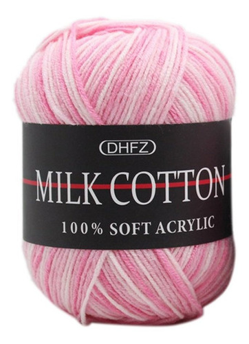 Fio De Tricô De Lã De Crochê 3 Fios De Linhas Florais Colori