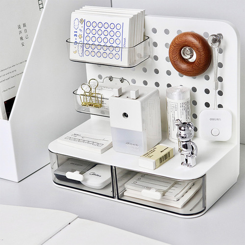 Organizador De Escritorio De Tablero Perforado Simple
