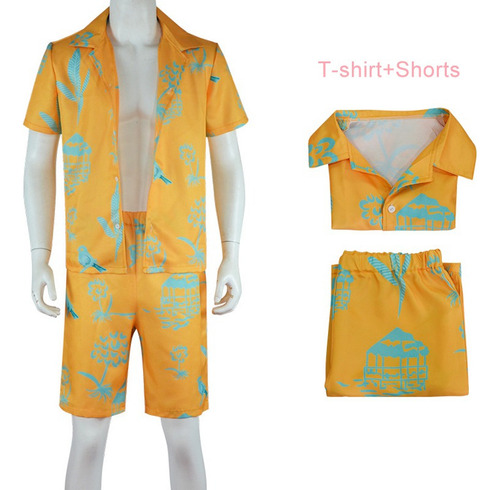 Conjunto De Camisa Y Pantalón Corto A Rayas Para Niños