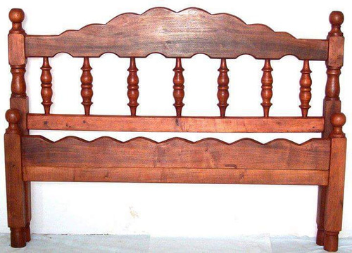 Imagen 3 de 6 de Cama Reforzada De Algarrobo 2 Plazas. Flor Delice