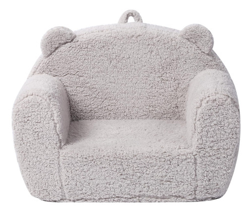 Silla De Sherpa Suave Y Cómoda Para Niños Color Gris