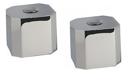 Juego De Manerales Sena Para Lavabo Acabado Cromado Color Plateado