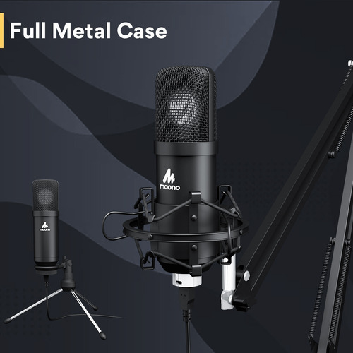 Kit Microfono Maono Au-a425 Usb Mic Con Soporte Para Estudio