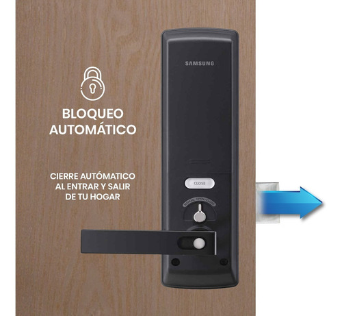 Imagen 4 de 6 de Cerradura Inteligente Samsung Shp Dh537 Contraseña + Tarjeta