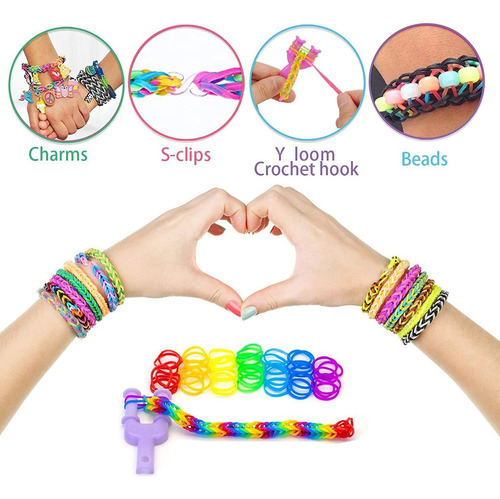 Liberry Kit Gomas Coloridas Pulsera Hacer Para Niñas 4 5 6 7