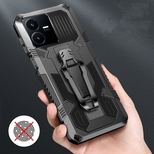 Funda For Vivo V25 V25e Con Clip Duro A Prueba De