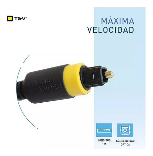 Cable De Audio Thonet Vander Optico Digital 5mts