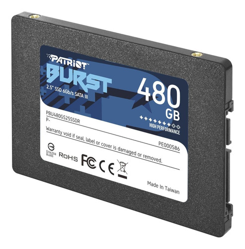 Imagen 3 de 4 de Disco sólido SSD interno Patriot Burst PBU480GS25SSDR 480GB