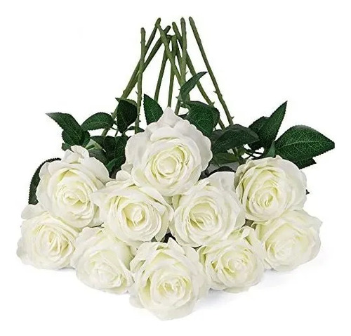 Vara Artificial Blanca Pack X 6 Unidades 60cm Tallo Largo Blanco