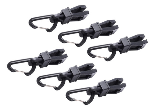 2 X 6 Pçs Grampos De Lona Com Mosquetão Clipes De Corda De