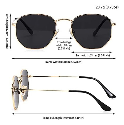 Andys Orchids Gafas De Sol Cuadradas Pequeñas, Gafas De Sol