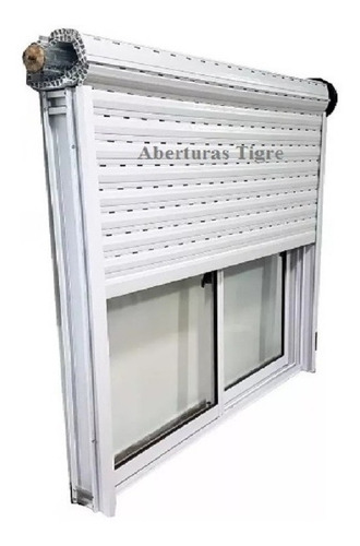 Ventanas Aluminio Blanco 160x108 Con Mosquitero Y Persiana