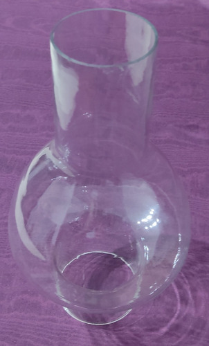 Tubo De Vidrio Antiguo (lámpara A Kerosene) Con Pequeño Chip