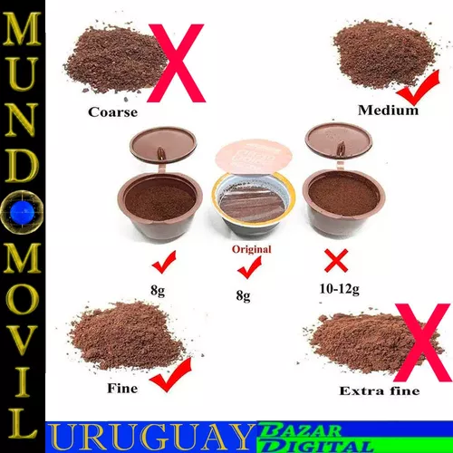 Capsulas Para Dolce Gusto Reutilizables X2 Con Filtro - Mundo Móvil Uruguay