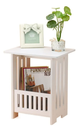 Mesa Auxiliar De Café Vintage Living 40x34x26cm Blanco