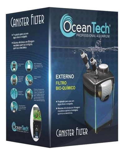 Filtro Canister Externo Cf-800 Ocean Tech Alto Desempenho