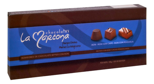 Bombones De Chocolate Amargo La Marcona Estuche De 12 Und