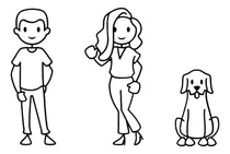 Comprar Calcos Para Autos Familia Mamá Papá Perro Stickers Vinilo