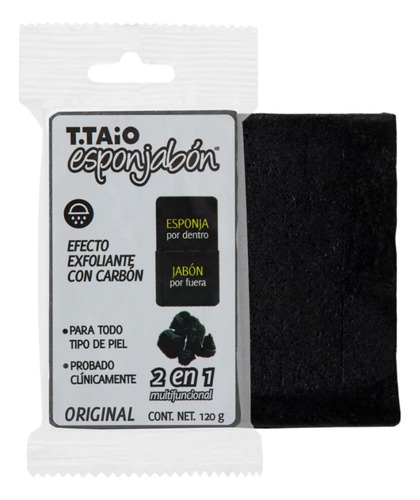 Esponjabon Carbon Esponja + Jabón 2 En 1 - T. Taio